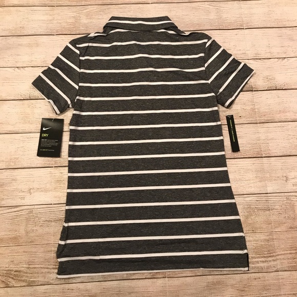 NWT Women’s Nike Dri-Fit Striped Polo Size XS - Picture 4 of 8